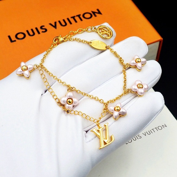 Louis Vuitton Jewelry - Louis Vuitton Floragram Gold Bracelet (box included)